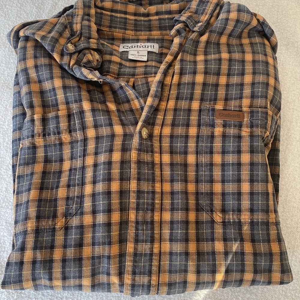 Carhartt Flannel Button Down Long Sleeve